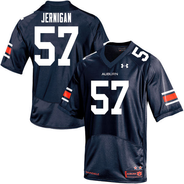 Men's Auburn Tigers #57 Avery Jernigan Navy 2020 College Stitched Football Jersey